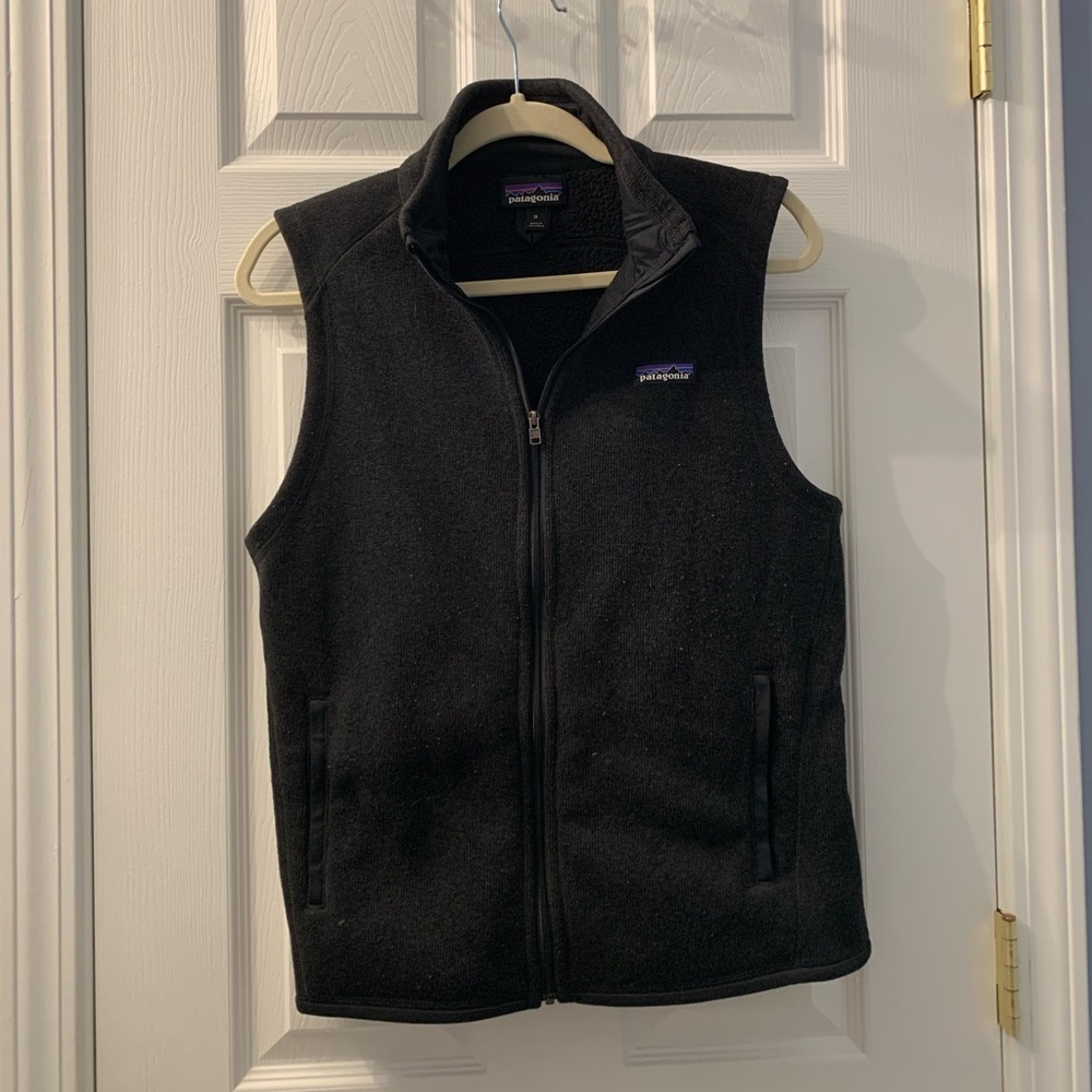 Patagonia Black Vest - Full Zip - Size M